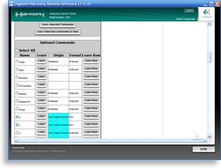 Logitech Harmony Software