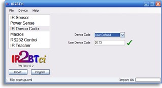 IR2BTci Software