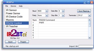 IR2BTci Software